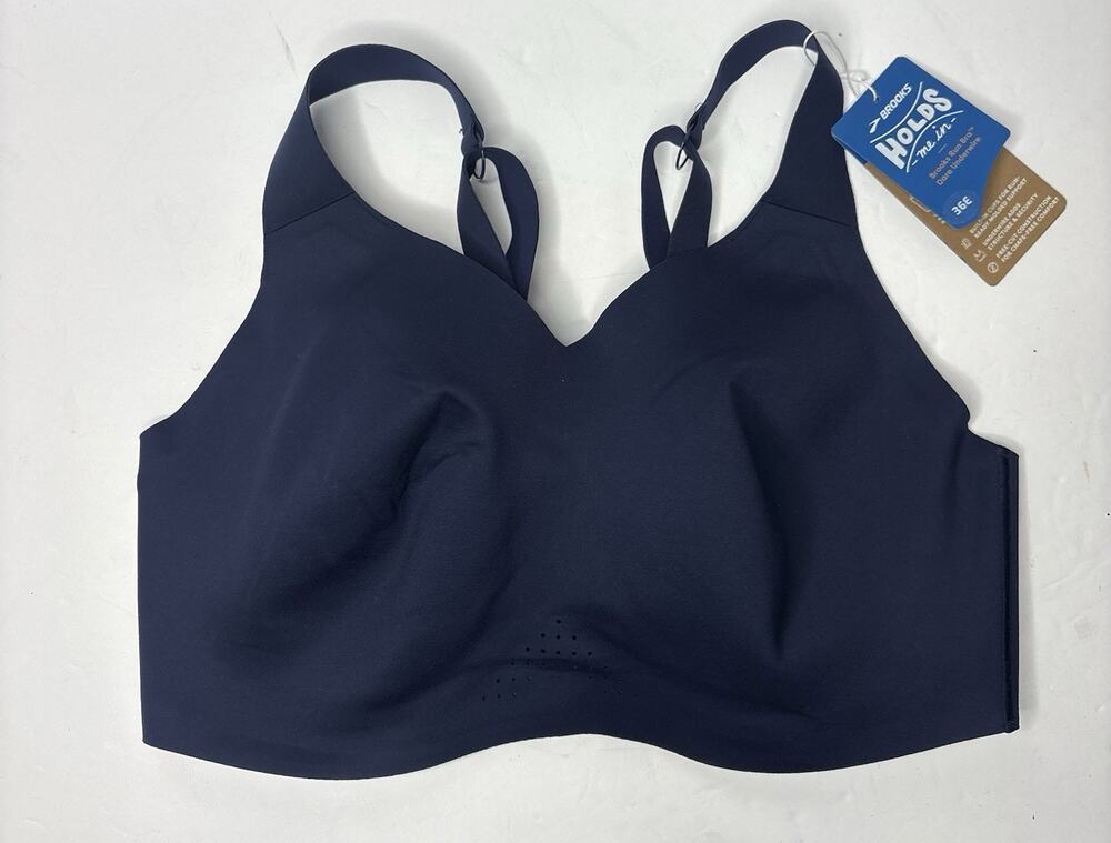 NWT Brooks Dare Underwire Run Bra Navy Sz 36E